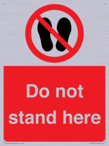 Do not stand here